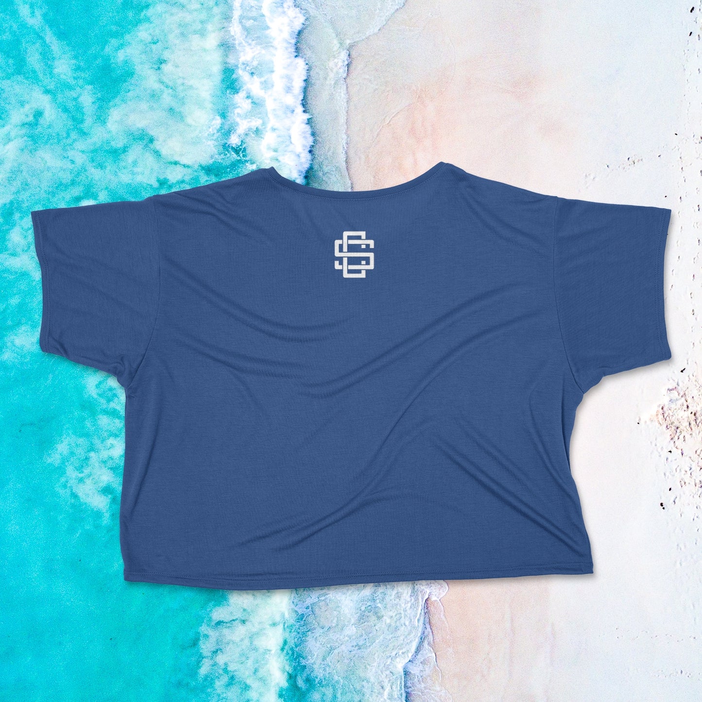 Blue Power Crop Top