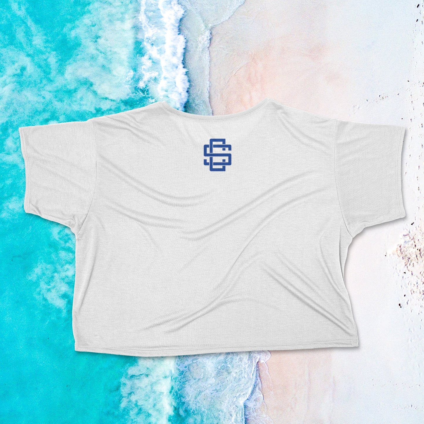 Blue Power Crop Top