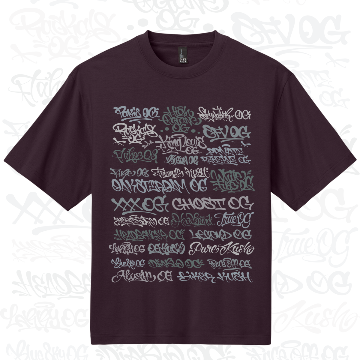 OG Kush Heavyweight T-Shirt - Bordeaux