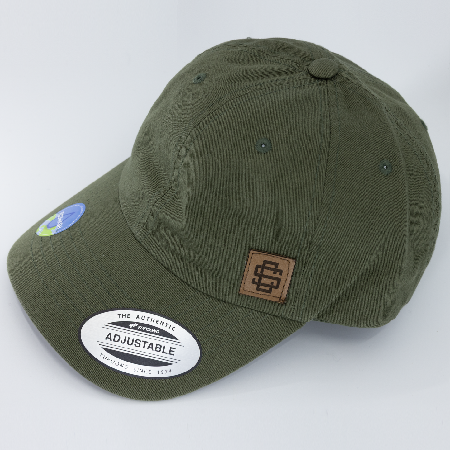 SC Monogram Leather Patch Dad Hat