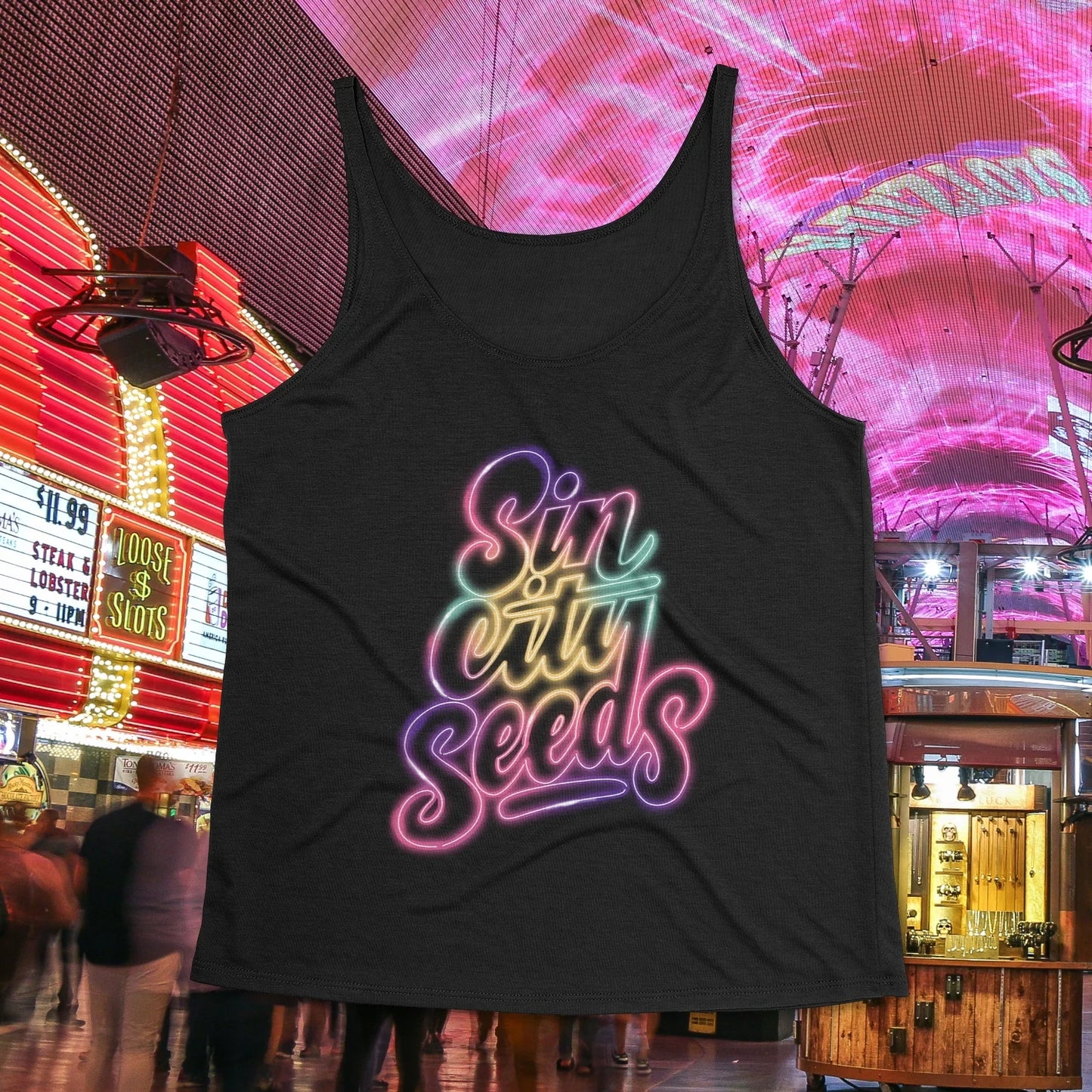 Women's Neon SinCIty Seeds Flowy Tank