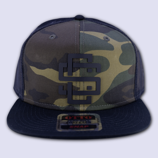 SC Monogram Camo w/ Black Bill Snapback Hat