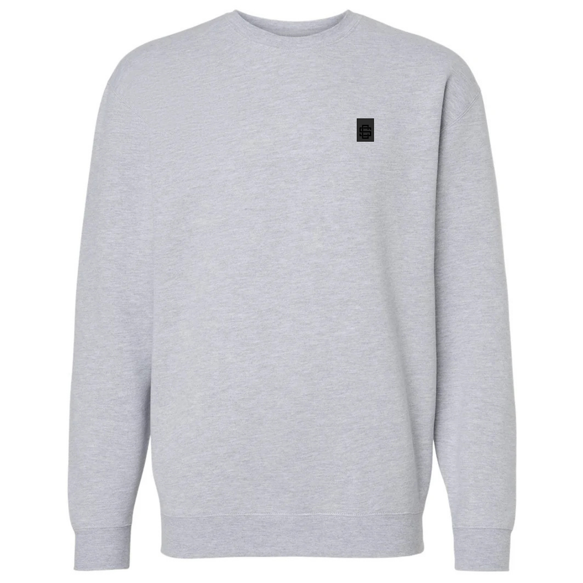 Heather Grey Crew Neck SC Monogram Rubber Patch Sweater