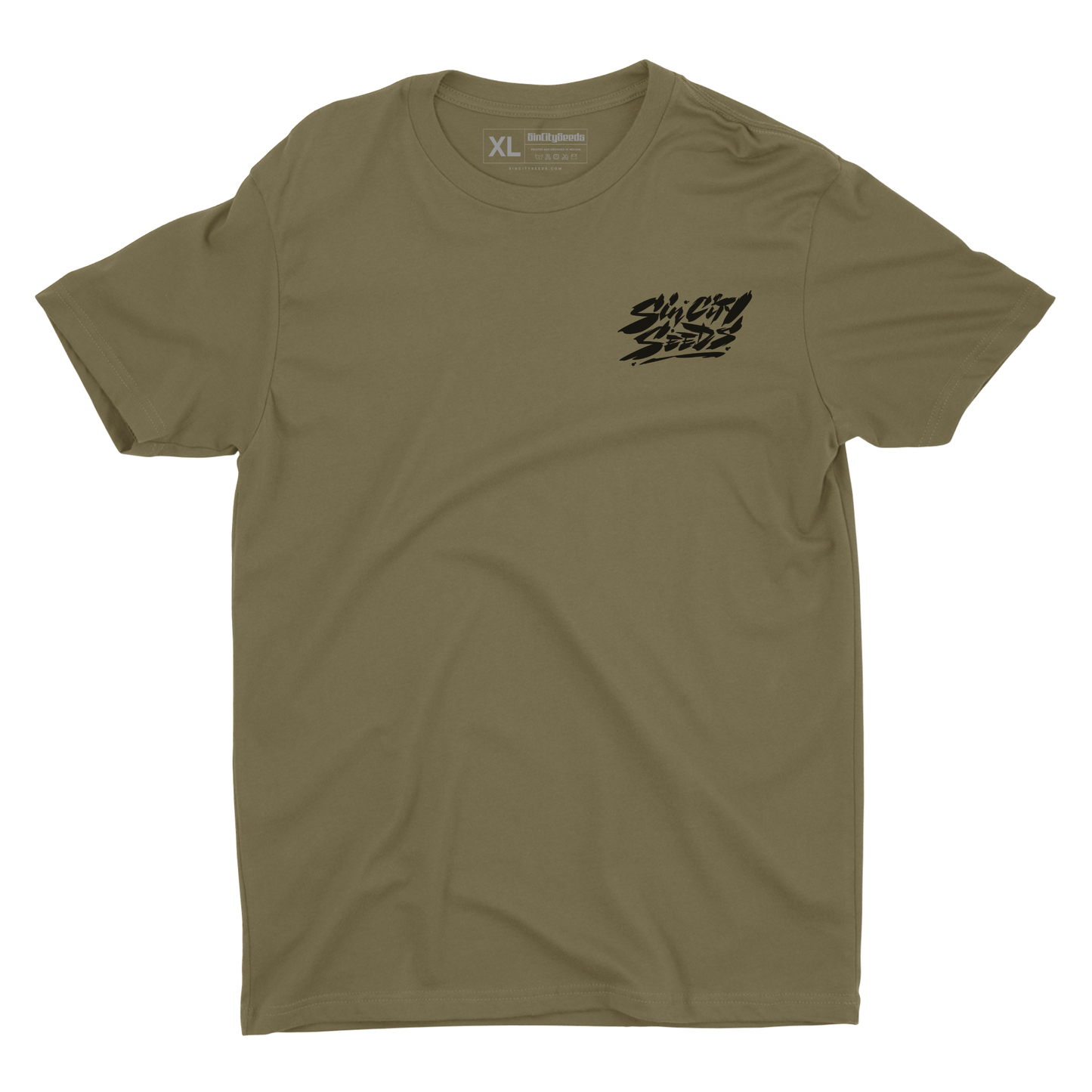 Military Green 100% Cotton T-Shirt