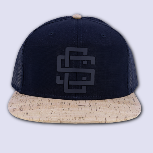 SC Monogram Black w/ Cork Bill Snapback Hat
