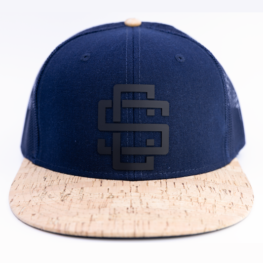 SC Monogram Navy w/ Cork Bill Snapback Hat