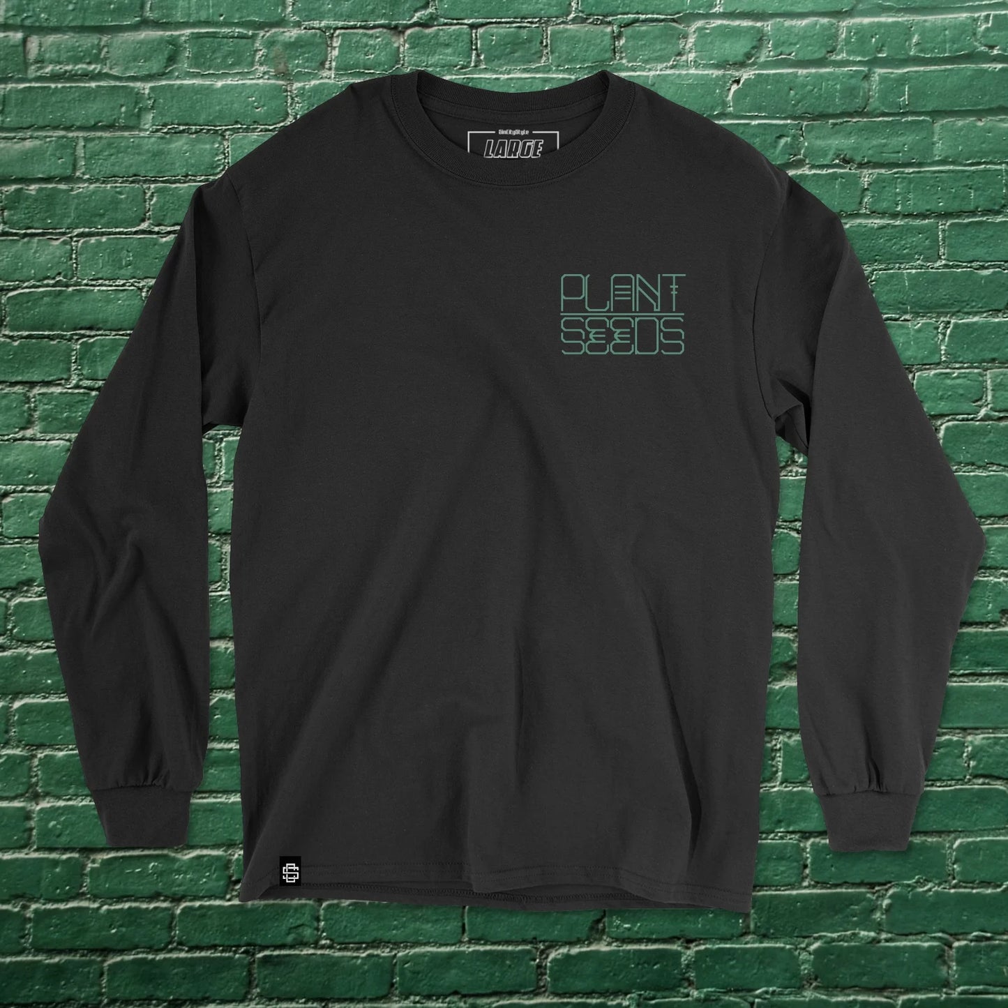 Plant Seeds Black Long Sleeve