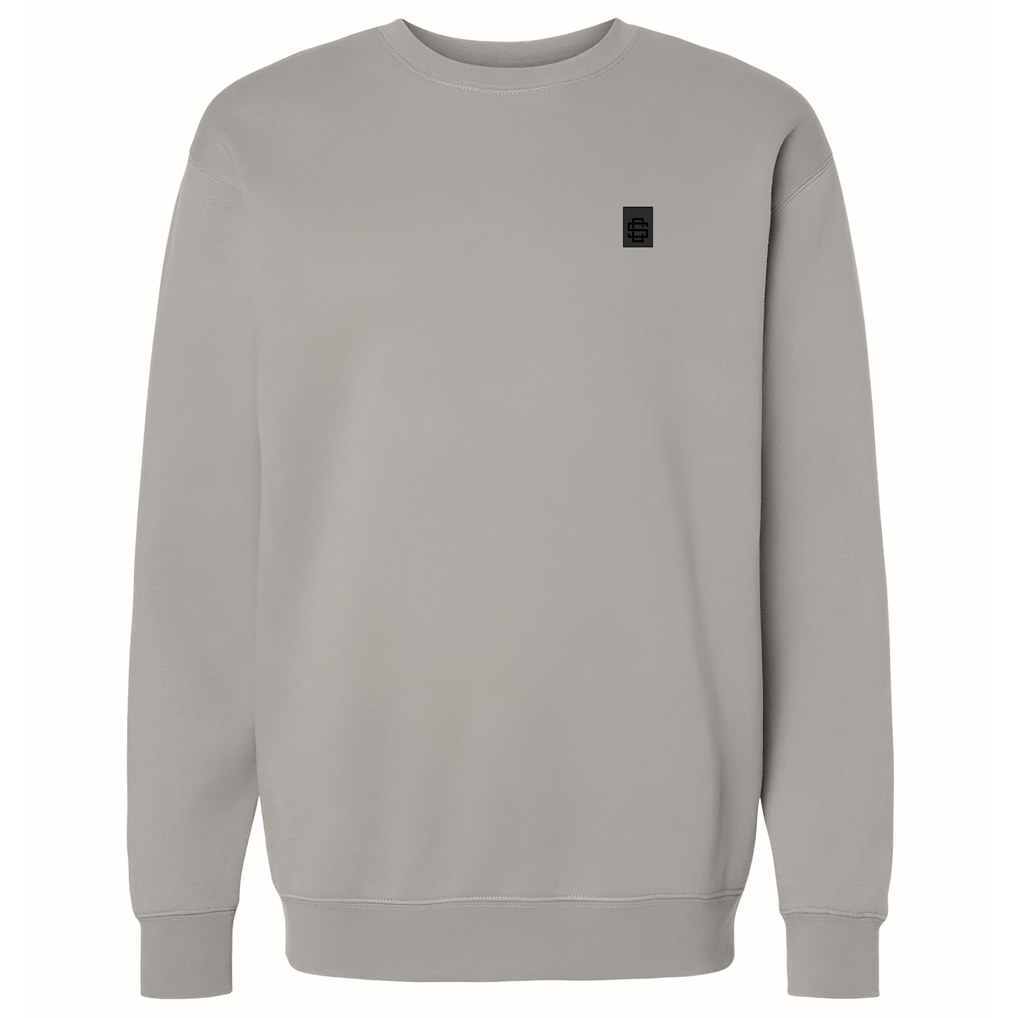 Cement Crew Neck SC Monogram Rubber Patch Sweater
