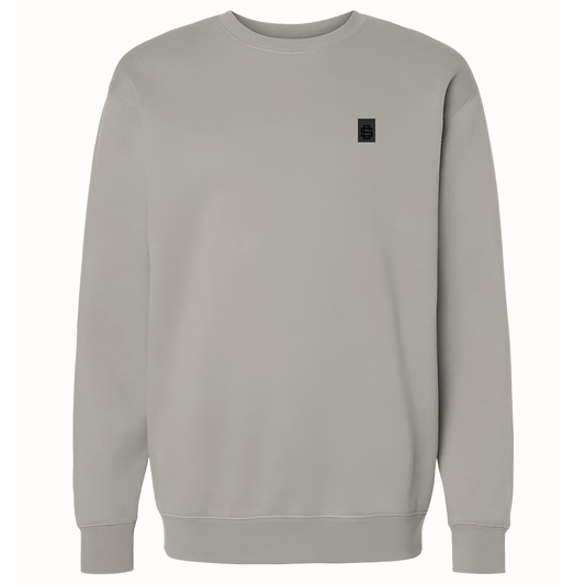 Cement Crew Neck SC Monogram Rubber Patch Sweater