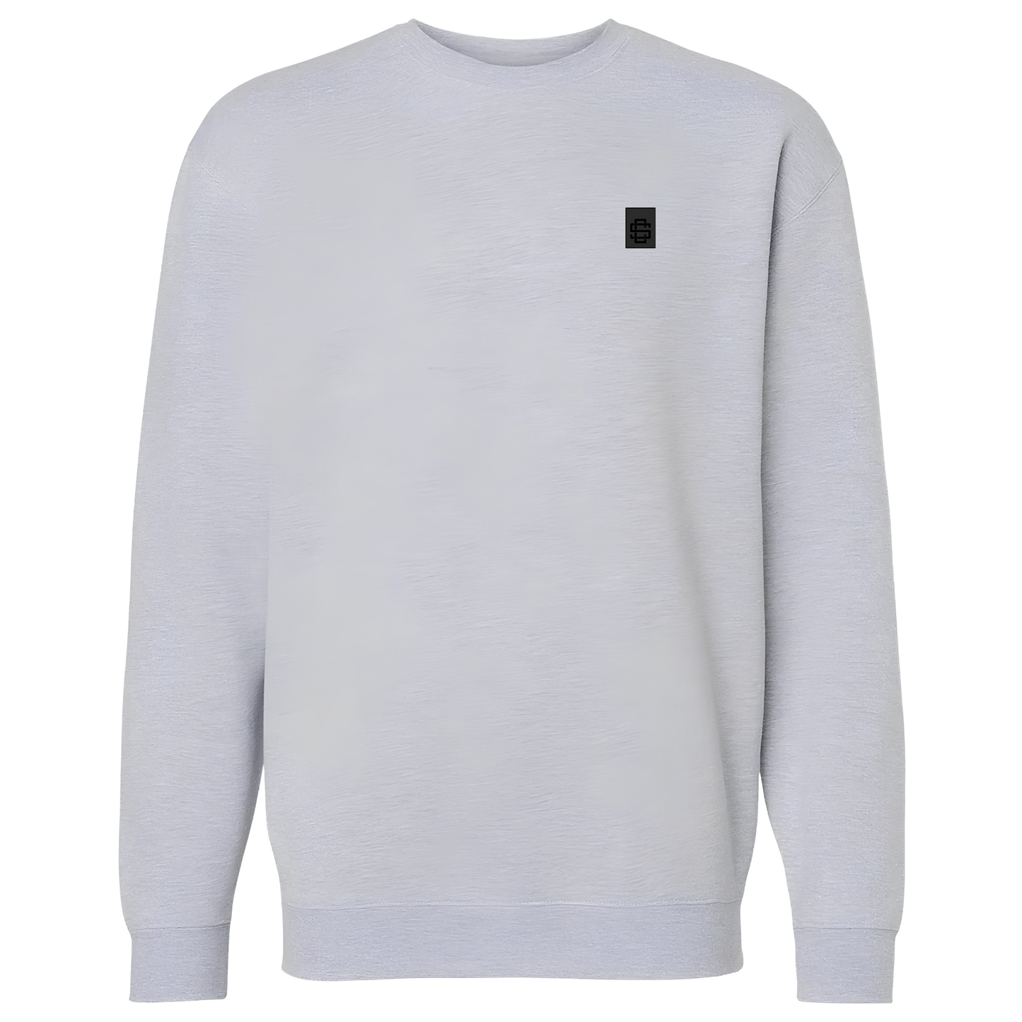 Heather Grey Crew Neck SC Monogram Rubber Patch Sweater